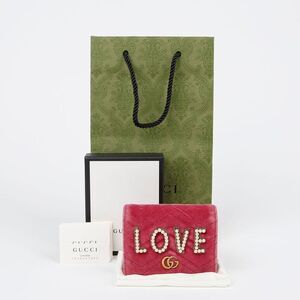 Gg Marmont Love Card Case Wallet